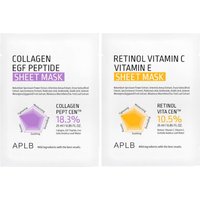 APLB - Collagen EGF Peptide Sheet Mask X Retinol Vitamin C Vitamin E Sheet Mask