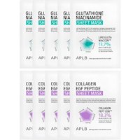 APLB - Glutathione Niacinamide Sheet Mask (5pcs) X Collagen EGF Peptide Sheet Mask (5pcs)