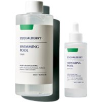 EQQUALBERRY - Swimming Pool Daily Facial Toner - 300ml (1ea) X Swimming Pool Ampoule - 50ml (1ea) Set