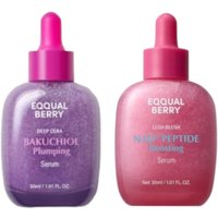 EQQUALBERRY - Bakuchiol Plumping Serum - 30ml (1ea) + NAD+ Peptide Boosting Serum - 30ml (1ea) Set