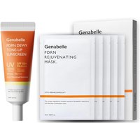 Genabelle - PDRN Dewy Tone-up Sunscreen SPF50+ PA++++ - 40ml (1ea) & Rejuvenating Mask - 5pcs Set
