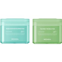 Mediheal - Madecassoside Blemish Pad - 100ea (1ea) + Teatree Trouble Pad - 100ea (1ea) Set