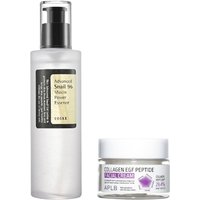 COSRX - Advanced Snail 96 Mucin Power Essence 100ml + APLB - Collagen EGF Peptide Facial Cream - 55ml Set