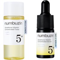 numbuzin - No.5+ Glutathione Vitamin Concentrated Toner - 30ml (1ea) & Serum - 10ml (1ea) Set