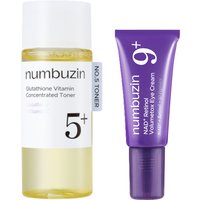 numbuzin - No.5+ Glutathione Vitamin Concentrated Toner - 30ml (1ea) & No.9 NAD+ Retinol Volumetox Eye Cream - 5ml (1ea) Set