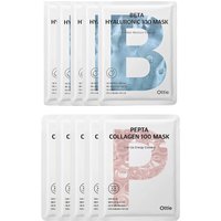 Stylevana Get 63% Off Ottie Beta Hyaluronic and Pepta Collagen Mask Set 10 Pcs