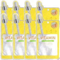Picomonte - Dcure+ Vitamin + Citrus Face Mask - 1 pc (8ea)