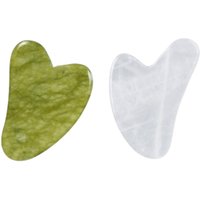 MissLady - Scraping Board Gua Sha Massage Tool (Heart-shaped) - 1pc - Grass Green X MissLady - Scraping Board Gua Sha Massage...