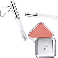 CLIO - Essential Lipcheek Tap 01 Peach Flush + Lip Brush Set