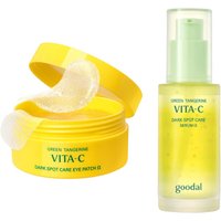 Goodal - Green Tangerine Vita-C Dark Spot Care Serum 40ml (1ea) X Green Tangerine Vita-C Dark Spot Care Eye Patch (1ea) Set