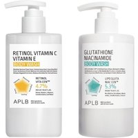 APLB - Glutathione Niacinamide Body Wash - 300ml (1ea) & Retinol Vitamin C Vitamin E Body Wash - 300ml (1ea) Set
