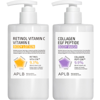 APLB - Retinol Vitamin C Vitamin E Body Lotion - 300ml (1ea) & Collagen EGF Peptide Body Wash - 300ml (1ea) Set