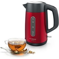Bosch TWK4P434 vattenkokare 1.7 L 2400 W Svart, Röd