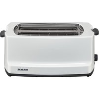Severin SEVERIN START AT 2234 - Toaster - 4 Scheibe - 2 Steckplatz Tostapane lungo Con griglia scaldabriosche Bianco, Grigio