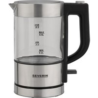Severin WK 3472 Bouilloire électrique en verre mini 0.5L 1100W Argent sans BPA