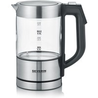 Severin WK 3458 electric kettle 0.5 L 1100 W Black, Transparent -