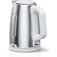 Braun WK 1500 electric kettle 1.7 L 2200 W Stainless steel, White -