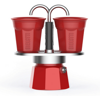 Bialetti Mini Express 'R' Double Serve (2 Cups & 2 Cup Coffee Maker)