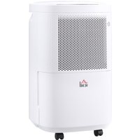 HOMCOM 10L/Day 2200ML Portable Quiet Dehumidifier with WiFi Smart App Control, Electric Moisture Air Dehumidifier for Home Laund