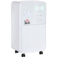 HOMCOM 12L/Day Dehumidifier for Home, Laundry Room, Bedroom, Basement, Electric Moisture Air De-Humidifier with 4 Modes, Continu