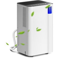 HOMCOM 12L/Deumidificatore Giornaliero, con Filtro - Bianco