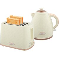 HOMCOM 1.7L 3000W Nopea kiehauttava vedenkeitin & 2 Leivänpaahdinsarja, vedenkeitin ja leivänpaahdin automaattisella sammutuksel
