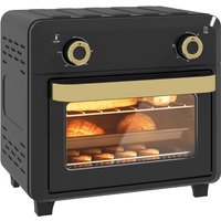 HOMCOM 10L Forno ad aria, mini forno, cottura senza olio, griglia, arrosto, forno, con temperatura regolabile, timer, lavabile i