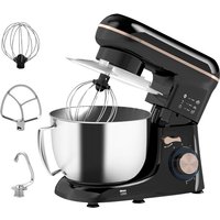 HOMCOM 1300W Kitchen Stand Mixer, with Accessories - Black