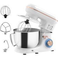 HOMCOM 1300W Robot pâtissier avec accessoires - Blanc