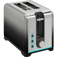 HOMCOM 2 Grille-pain à 7 Niveaux de brunissement, fonctions de réchauffage, décongélation et annulation
