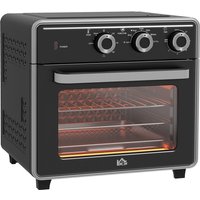 HOMCOM 20L 90-230℃ Forno a Convezione Mini, con Funzione Friggitrice ad Aria - Nero