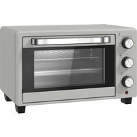 HOMCOM 21L Mini-bureauoven, 100°C-230°C verstelbare temperatuur - zilverkleurig