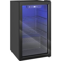 HOMCOM 24 Pulloviinijäähdytin, 68 Litra tilavuus, 4-16°C Vapaasti seisova juoma- ja olutviinijääkaappi lasiovella, musta