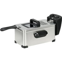 HOMCOM 3 Liters rustfri stegefriteuse med justerbar temperatur, 60min timer, kiggevindue og sikkerhedsudløsning, 2000W