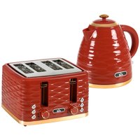 HOMCOM 3000W 1.7L Nopea kiehuttava vedenkeitin & 4 Leivänpaahdin, vedenkeitin ja leivänpaahdinsarja 7 Ruskistussäädöt ja murualu