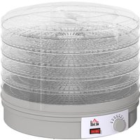 HOMCOM 5 Déshydrateur d'aliments à étages, 245W Machine de séchage des aliments avec contrôle de température réglable pour séche