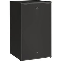 HOMCOM 91L Freestanding Under-Counter Fridge with Lock - Black