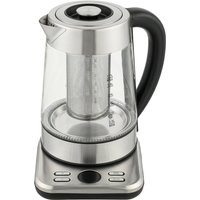 Bouilloire électrique HOMCOM, 1.7L Ébullition rapide 3KW Bouilloire à eau avec thermostat Strix UK, infuseur à thé, fonction mai