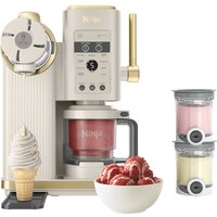 Ninja CREAMi Scoop & Swirl 13-in-1 Soft Serve & Ice Cream Maker NC701UKSTGD – Stone Gold