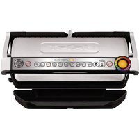 Tefal Optigrill XL Elettrico Griglia a contatto regolazione automatica della temperatura Acciaio inox (spazzolato), Nero