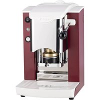 Faber Slot Inox ESE Pad espresso coffee machine Weinrot white Inox