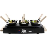 Domo DO8719W raclettegrill 6 person(er) 1000 W svart, tre