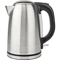 Nedis KAWK350EAL Wasserkocher 1.7 L 2200 W Schwarz, Silber