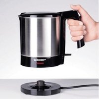 Cloer 4700 electric kettle 1.5 L 1800 W Black, Stainless steel -