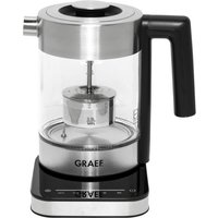 Graef WK350 electric kettle 1 L 2000 W Black, Stainless steel,