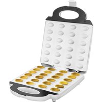 Unold Zaubernuss Macchina per cialde Spia luminosa, pieghevole, Rivestimento antiaderente Bianco, acciaio inox