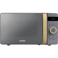 Domo DO3420 mikrobølgeovn grå, Wood Solo mikrobølgeovn benkeplate 20 L 800 B