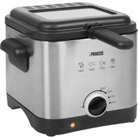 Princess 182612 Frituurpan 1.5 l 1000 W Anti-aanbaklaag, Oververhittingsbeveiliging Zilver, Zwart