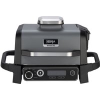 Ninja Woodfire Grill Elektrisch Heteluchtfunctie Zwart, Zilver (mat)