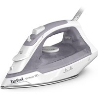 Tefal Virtuo 30 FV2C43E0 silitysrauta kuiva- ja höyrysilitysrauta keraaminen pohjalevy 2000 W harmaa, valkoinen